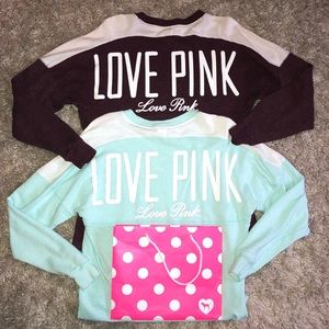 OFFERS ??? TWO LOVE PINK CREWS